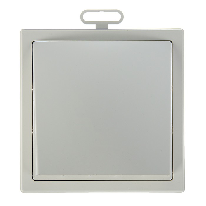 Выход стенной ERA 1515К10ФВ, 150×150 мм, с обратным клапаном, с фланцем d=100 мм, белый - Фото 1