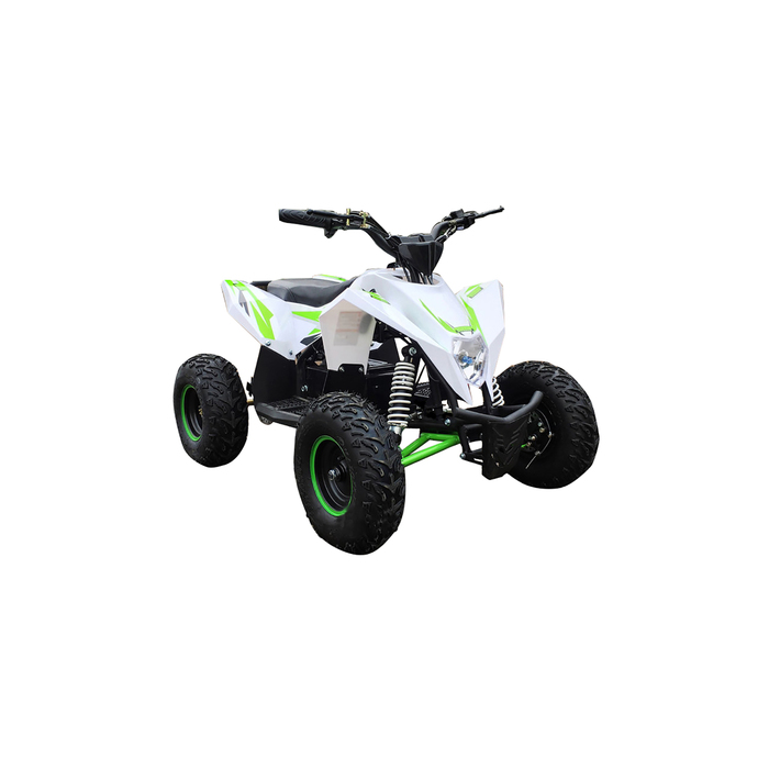 Детский электро квадроцикл MOTAX GEKKON 1300W, бело-зелёный