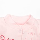 Боди детское с длинным рукавом ''Маленькие мишки'', рост 62 см, цвет розовый 0589_М - Фото 2