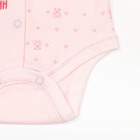 Боди детское с длинным рукавом ''Маленькие мишки'', рост 74 см, цвет розовый 0589_М - Фото 4