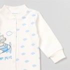 Кофта детская с длинным рукавом "Облака", рост 68 см, цвет молочный 3900_М - Фото 3