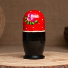 Матрёшка дерево «Земляничка», красный платок, 3 кукольная, 10-12 см - Фото 4