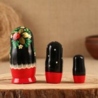 Матрёшка дерево «Земляничка жёлтое платье», 3 кукольная, 10 см - Фото 4