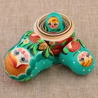 Матрёшка дерево «Земляничка», голубое платье, 3 кукольная, 10-12 см - Фото 6