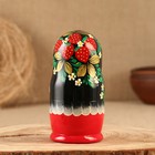 Матрёшка дерево «Земляничка», красное платье, 5 кукольная, 15 см - Фото 2