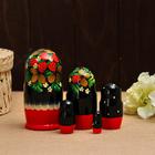 Матрёшка дерево «Земляничка», красное платье, 5 кукольная, 15 см - Фото 4