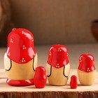 Матрёшка дерево «Божья коровка», красный платок, 5 кукольная, 9-11 см - Фото 2