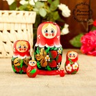 Матрёшка дерево «Божья коровка», красный платок, 5 кукольная, 9-11 см - Фото 5