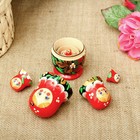 Матрёшка дерево «Божья коровка», красный платок, 5 кукольная, 9-11 см - Фото 10