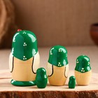 Матрёшка дерево «Божья коровка», зелёное платье, 5 кукольная, 10-12 см - Фото 2