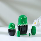 Матрёшка дерево «Божья коровка», зелёное платье, 5 кукольная, 10-12 см - Фото 16