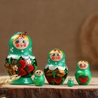 Матрёшка дерево «Божья коровка», зелёное платье, 5 кукольная, 10-12 см - Фото 19