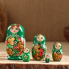 Матрёшка дерево «Божья коровка», зелёное платье, 5 кукольная, 10-12 см - Фото 9