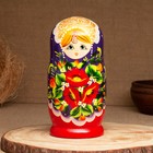 Матрёшка «Маки», фиолетовый платок, 7 кукольная, 22 см - фото 20814872