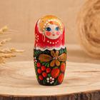 Матрёшка «Полянка»,  красный платок, 7 кукольная, 22 см - фото 24450836