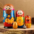 Матрёшка «Курочка Ряба», сюжетная, 5 кукольная, 13,5 - 15 см., микс - фото 299632811