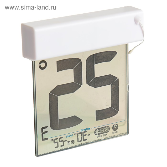 Термометр RST 01288, цифровой, уличный, на липучке, -30-+70 C - Фото 1