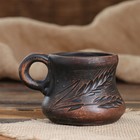 Чашка "Coffee", красная глина, 0.2 л, ручная работа - Фото 6
