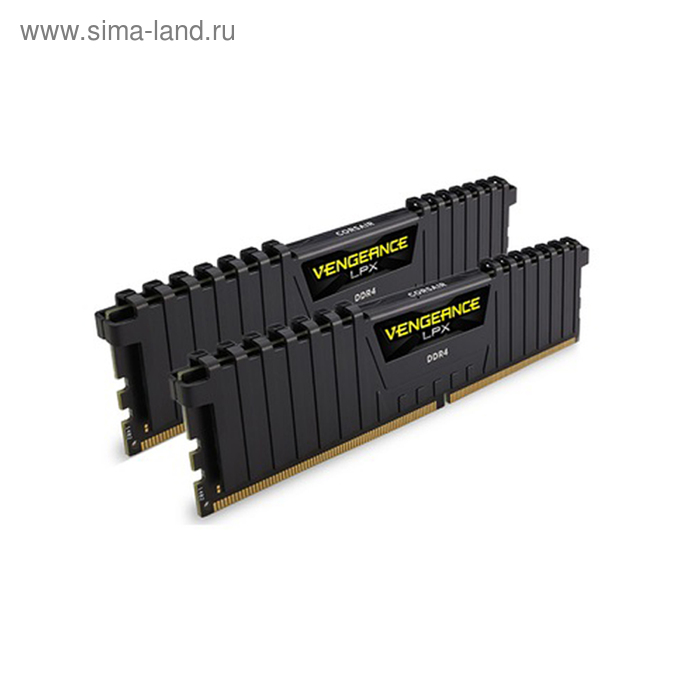 Память DDR4 2x4Gb 2400MHz Corsair CMK8GX4M2D2400C14 RTL PC4-19200 CL14 DIMM 288-pin 1.2В - Фото 1