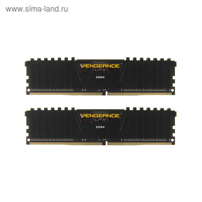 Память DDR4 2x4Gb 2666MHz Corsair CMK8GX4M2D2666C16 RTL PC4-21300 CL16 DIMM 288-pin 1.2В - Фото 1