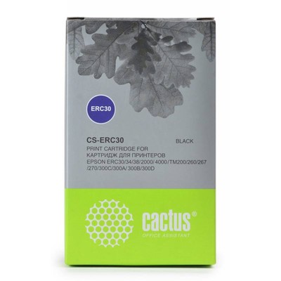 Картридж ленточный Cactus CS-ERC30 черный для Epson ERC 30/34/38