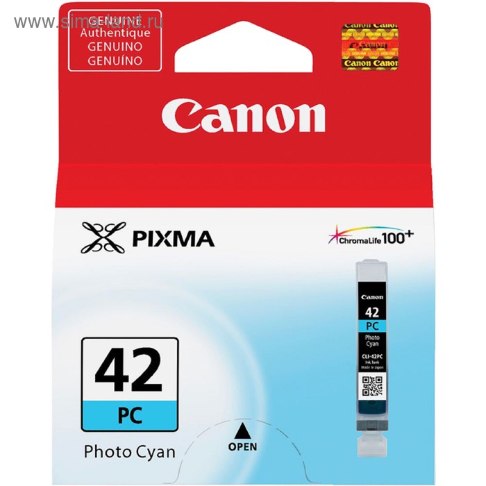 Картридж струйный Canon CLI-42PC 6388B001 фото голубой для Canon PRO-100 (60стр.) - Фото 1