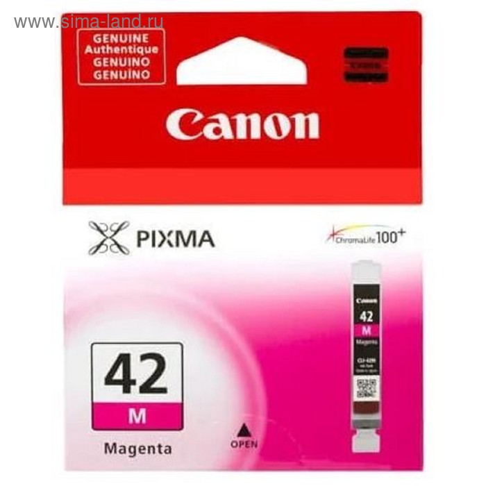 Картридж струйный Canon CLI-42M 6386B001 пурпурный для Canon PRO-100 (416стр.) - Фото 1