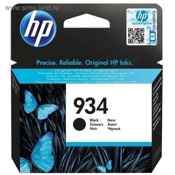 Картридж струйный HP 934 C2P19AE черный для HP OJ Pro 6830 - Фото 1