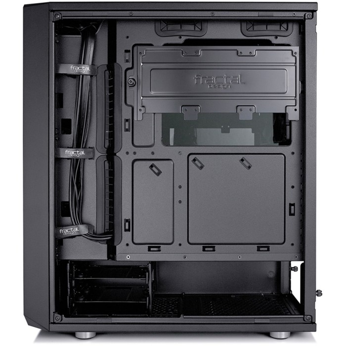 Корпус Fractal Design Meshify C Blackout TG, без БП, ATX, черный - фото 51295065