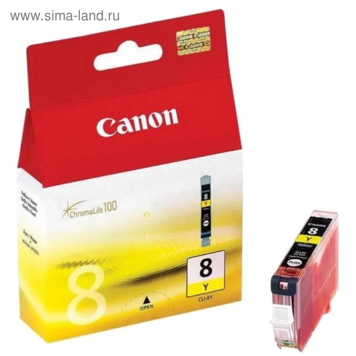 Картридж струйный Canon CLI-8Y 0623B024 желтый для Canon iP6600D/4200/5200/5200R - Фото 1