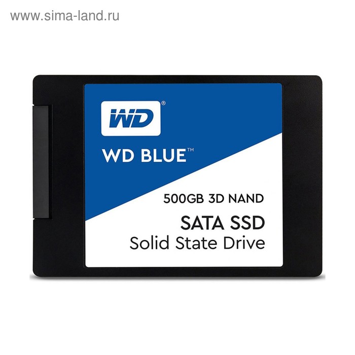 SSD накопитель WD Blue 500Gb (WDS500G2B0A) SATA-III - Фото 1