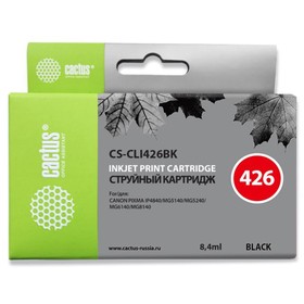 Картридж струйный Cactus CS-CLI426BK черный для Canon Pixma MG5140/5240/6140/8140/MX884 (8.2мл)   17