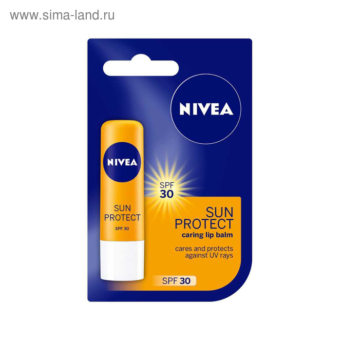 Бальзам для губ Nivea «Защита от солнца», SPF 30 - Фото 1