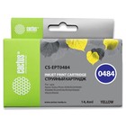 Картридж струйный Cactus CS-EPT0484 желтый для Epson Stylus Photo R200/R220/R300/R320/R340/RX500/RX6 - фото 51295117