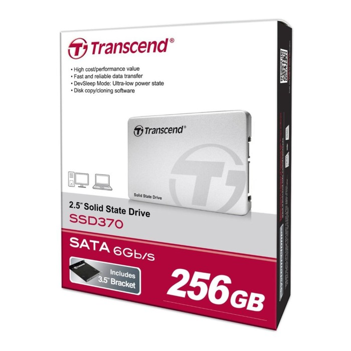 SSD накопитель Transcend 256Gb (TS256GSSD370S) SATA-III - фото 51661777