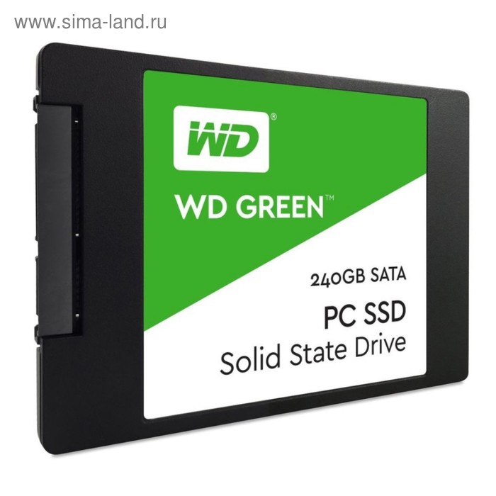 SSD накопитель WD Green 240Gb (WDS240G1G0A) SATA-III - Фото 1