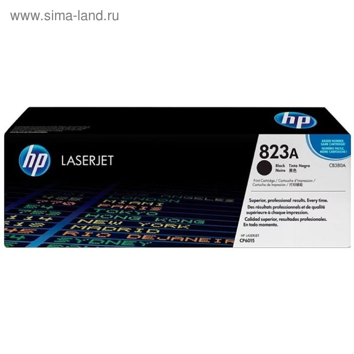 Тонер Картридж HP 823A CB380A черный для HP CLJ CM6030/CM6040 (16500стр.) - Фото 1