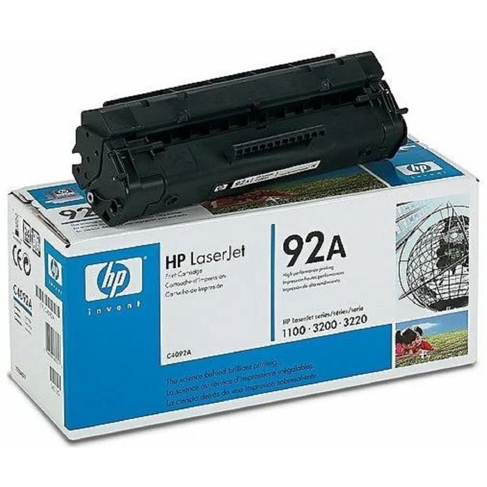 Тонер Картридж HP 92A C4092A черный для HP LJ 1100/3200 (2500стр.) - фото 51593275