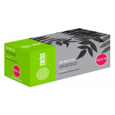 Тонер - картридж Cactus CS-TK3110, чёрный, для Kyocera Ecosys FS-4100DN/4200DN/4300DN, 15500 стр.