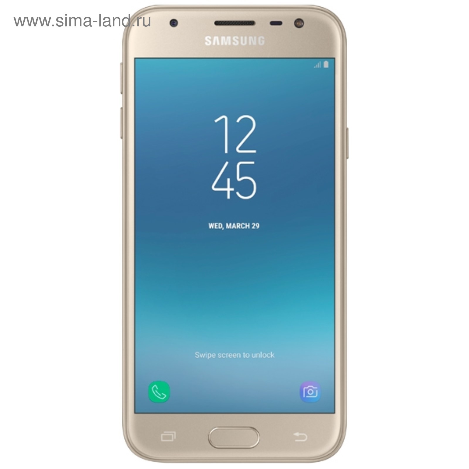 Смартфон Samsung Galaxy J3 (2017) SM-J330F 16Gb золото 4G 2Sim 5