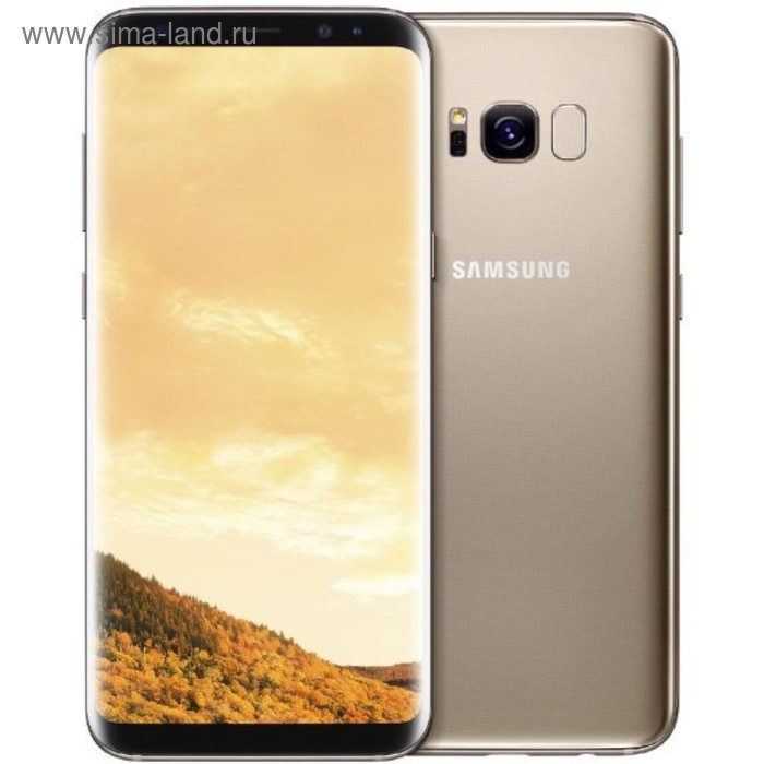 Смартфон Samsung Galaxy S8 SM-G950F 64Gb золото 4G 2Sim 5.8"1440x2960 Andr7.0 12Mpix micSD - Фото 1