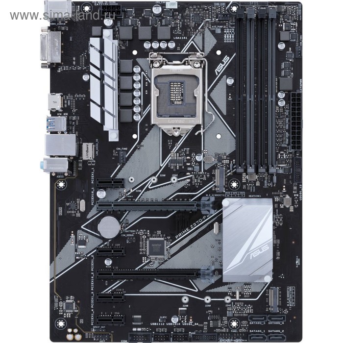 Материнская плата Asus PRIME Z370-P, Soc-1151, Intel Z370, 4xDDR4, ATX, Ret - Фото 1