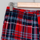 Комплект мужской (футболка, брюки) цвет индиго, красная клетка, р-р 50 - Фото 6