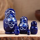 Матрёшка дерево «Гжель», синее платье, 5 кукольная, 9.5-11 см - Фото 2