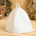 Шапка для бани и сауны «Классическая», полиэфир 70%, шерсть 30%, светлая МИКС, «Добропаровъ» - Фото 10