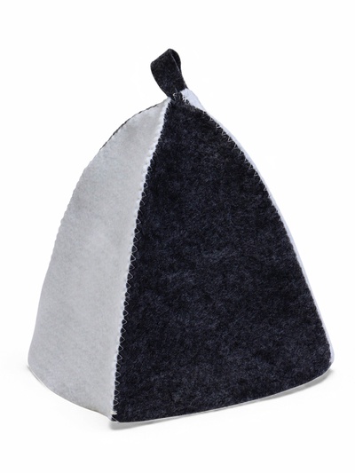 Шапка для бани и сауны, комбинированная «Классическая», полиэфир 70%, шерсть 30%, «Добропаровъ»