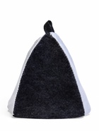 Шапка для бани и сауны, «Классическая», полиэфир 70%, шерсть 30%, комбинированная, белая, серая, «Добропаровъ» - Фото 3