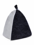 Шапка для бани и сауны, «Классическая», полиэфир, комбинированная, белая, серая, «Добропаровъ» - Фото 6