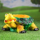 Фигурное кашпо "Черепаха" зеленая  30х25х16 см - Фото 1