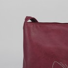 Сумка женская, отдел с перегородкой на молнии, наружный карман, цвет марсала - Фото 4